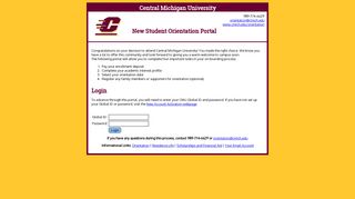 Login - Central Michigan University