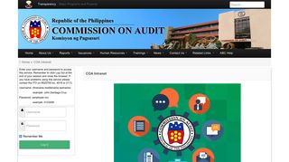 Commission on Audit - COA Intranet
