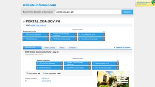 portal.coa.gov.ph at WI. COA Online Community Portal › Log In