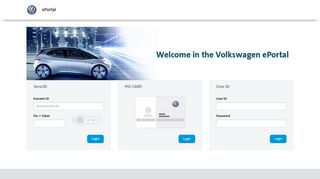 in the Volkswagen ePortal