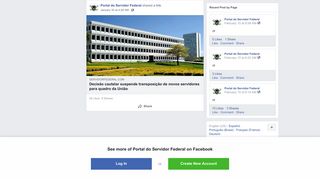 Portal do Servidor Federal shared a link. - Facebook