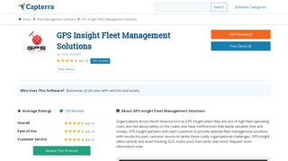 GPS Insight Fleet Management Solutions Reviews and Pricing - 2019