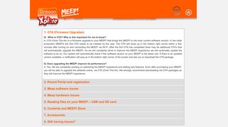 MEEP! FAQ | English - Oregon Scientific