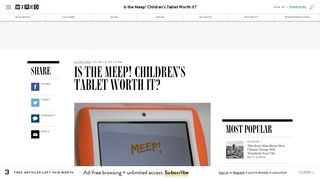 Is the Meep! Children's Tablet Worth it? | WIRED