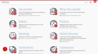 ISO Portal - Applications électroniques ISO
