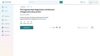 PEC Engineers New Registration and Renewal of Registration ...