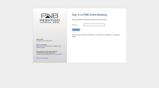 Sign in to PNB Online Banking