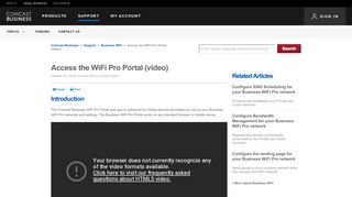Access the WiFi Pro Portal (video) | Comcast Business