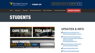 Home | Students | West Virginia University Institute of Technology