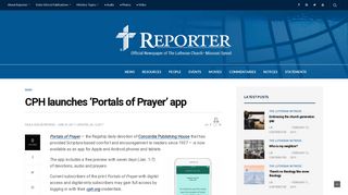 CPH launches 'Portals of Prayer' app – Reporter