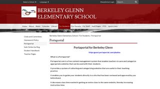 Portaportal - Berkeley Glenn Elementary School