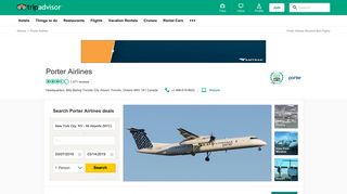 Porter Airlines Flights and Reviews (with photos) - TripAdvisor