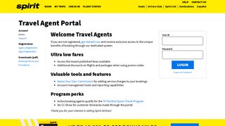 Travel Agent Portal | Spirit Airlines
