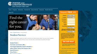Student Services - PorterChester - Porter and Chester Institute
