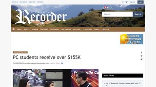 PC students receive over $155K | News | recorderonline.com