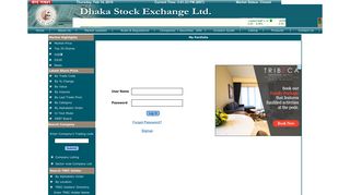 DSE Portfolio Login - Dhaka Stock Exchange