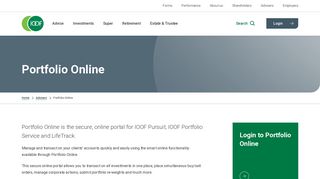 Portfolio Online - IOOF