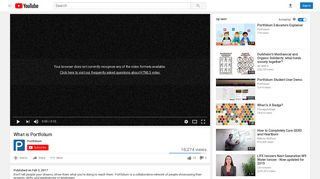 What is Portfolium - YouTube