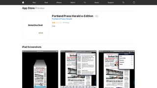 Portland Press Herald e-Edition on the App Store - iTunes - Apple
