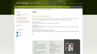 Portland State Alumni Association | FAQs - Portland State University