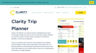 Business Travel Agency - Clarity - CTP Login