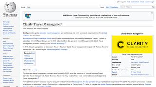 Clarity Travel Management - Wikipedia