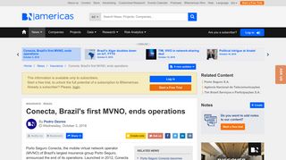Conecta, Brazil's first MVNO, ends operations - BNamericas