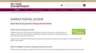 Parent Portal Access | City of Portsmouth