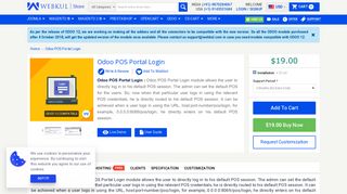 Odoo POS Portal Login - WebKul