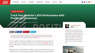 Track Your Website's SEO Performance with Positionly [Giveaway]