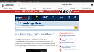 How do I activate my Positive Grid software? | Sweetwater