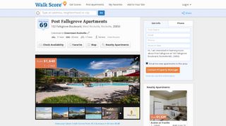 Post Fallsgrove Apartments, Rockville MD - Walk Score