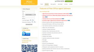 Features: Post Office Agent Software with post agent portal login cbs ...