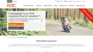 Motorbike Insurance UK | Motorcycle Insurance quotes | RAC