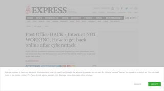 Post Office HACK - Internet NOT WORKING, How to get back online ...