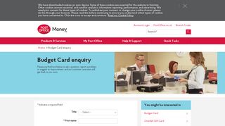 Budget Card - Enquiries | Post Office