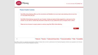 Post Office Online Banking | Welcome