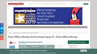 Post Office Money Online Saver Issue 31 - Moneywise