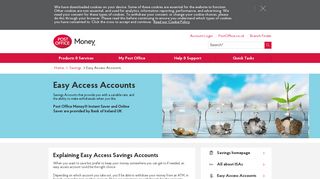 Instant Easy Access Savings Accounts | Post Office®