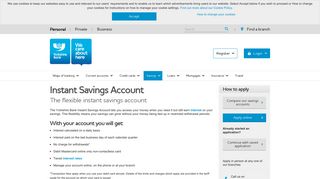 Instant Savings Account | Yorkshire Bank