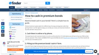 How to cash in premium bonds: 3 step guide - Finder.com
