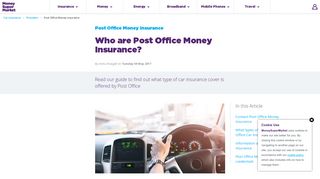 Post Office Car Insurance & Contact Details | MoneySuperMarket