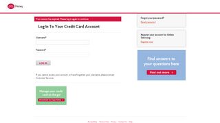 Log In To Your Credit Card Account - Post Office Credit Card