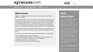 ABOUT ps.plus - Benefits - Syracuse.com
