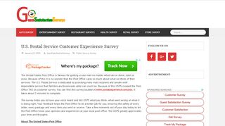 www.postalexperience.com/pos - U.S. Postal Service Survey | 2019