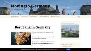 Best Bank in Germany - Moving to Germany
