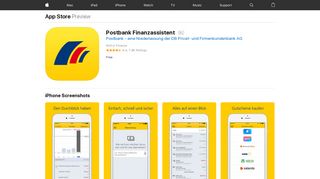 Postbank Finanzassistent on the App Store - iTunes - Apple