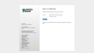 Sign in to eBanking