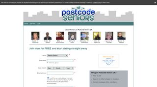 Sign up for free - Postcode Seniors UK