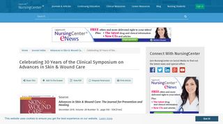 Celebrating 30 Years of the Clinical Symposium on Advances in Skin ...